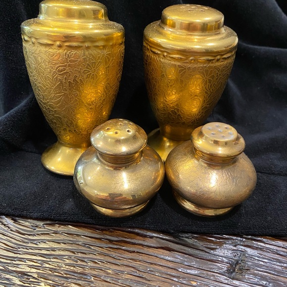 ‼️SOLD‼️Collection S&P Gold Plated Shakers - Picture 6 of 11